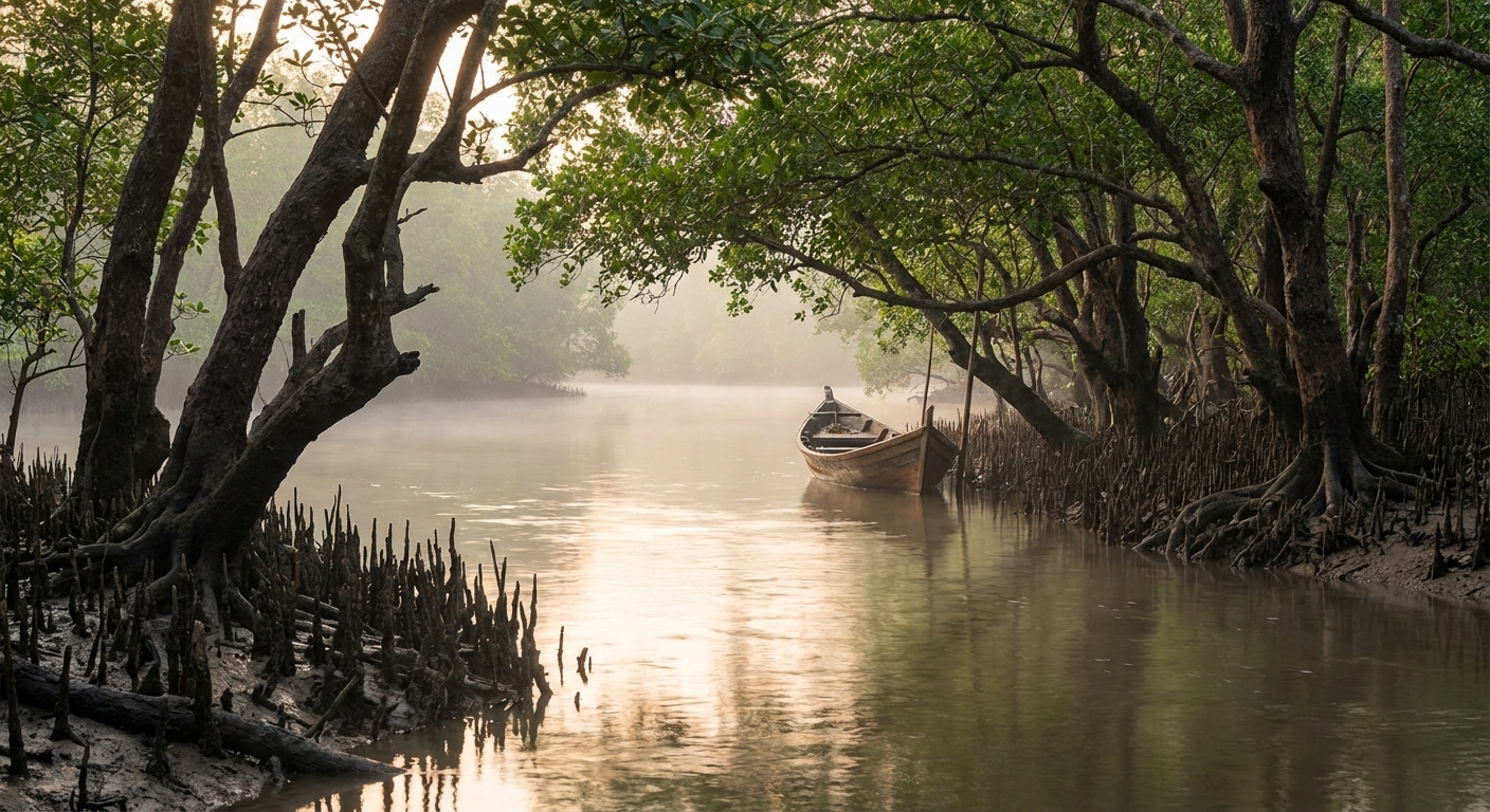 The serene Sungai Selangor, flanked by the vital Berembang trees.