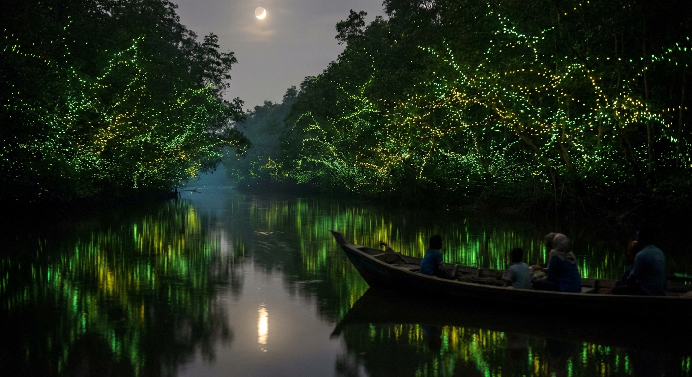Night of the Fireflies — Silent Paddle